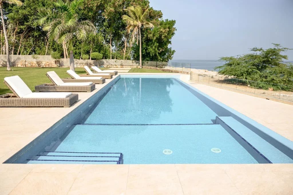 Luxurious 5BR beachfront Villa with private pool and Marina access available for Sale in Jebel Sifah 3